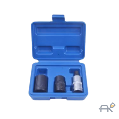  Набор головок для обслуживания тормозной системы автомобиля 1/23пр.(14мм. 19мм - 5гр.. М10 - 5гр.). в кейсе (RF-4036)